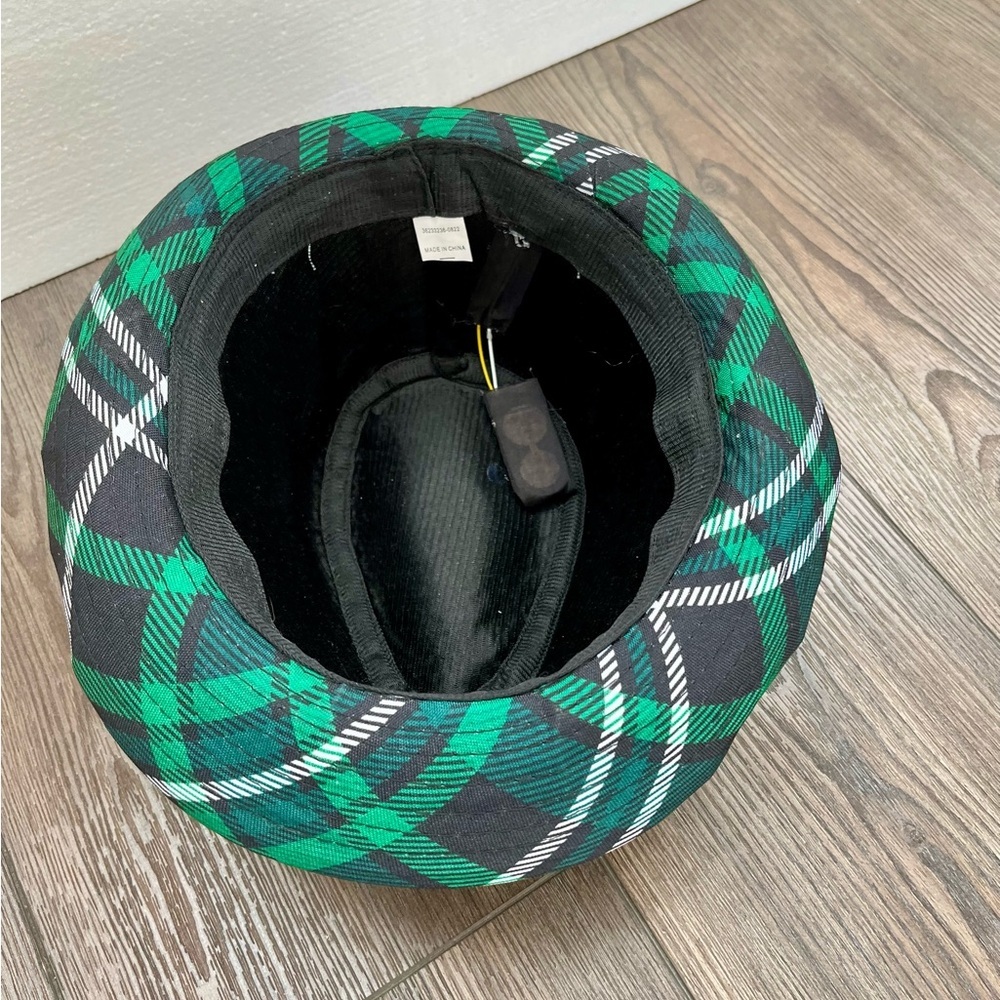 Green Plaid Fedora Hat - Picture 5 of 8